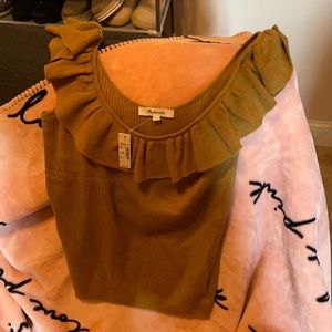 Madewell Ruffle Sweater Tank